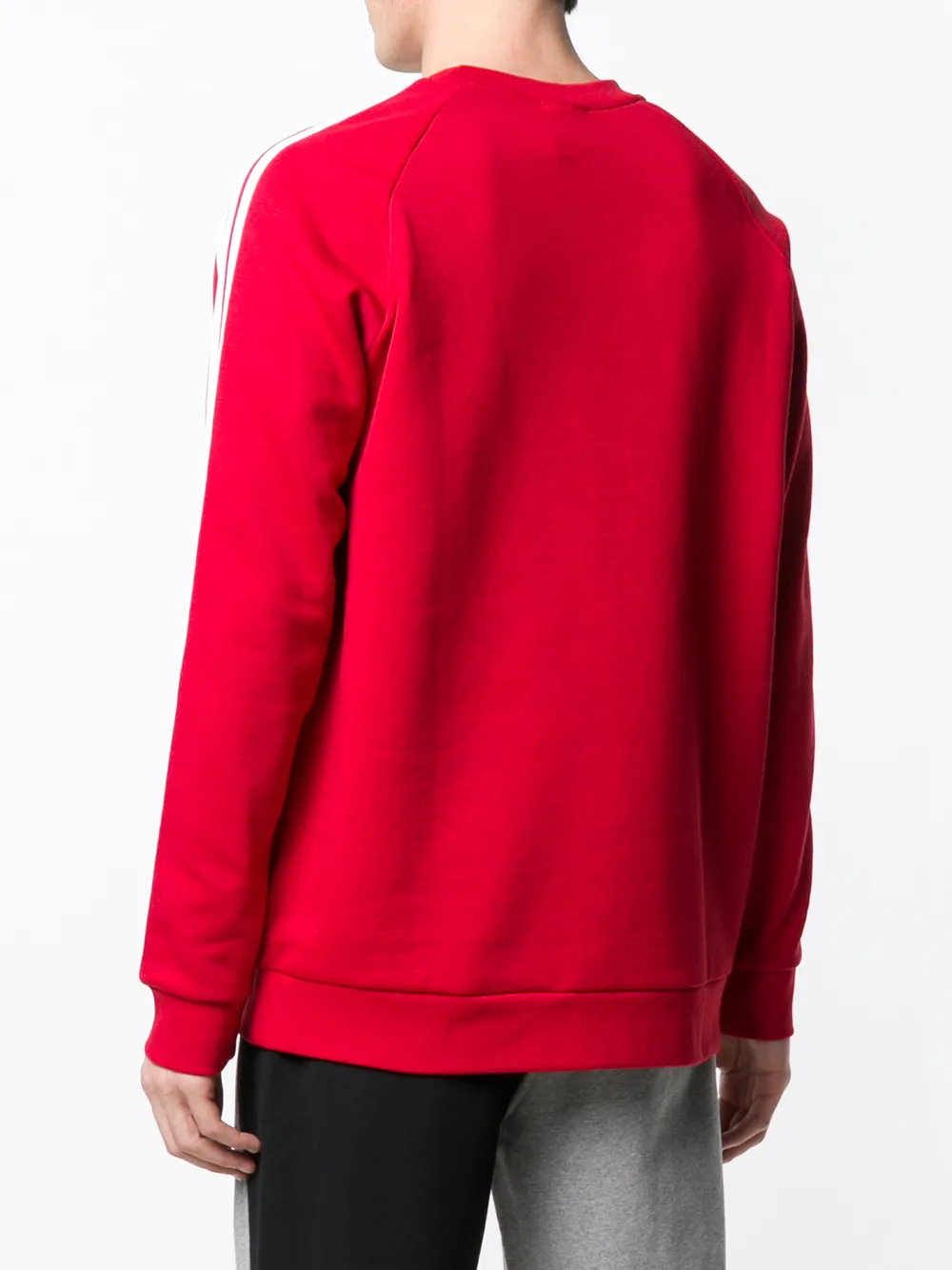 adidas sweater met logo Rood
