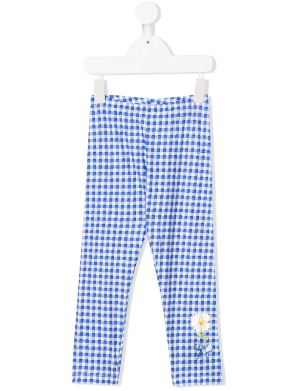 skinny gingham trousers