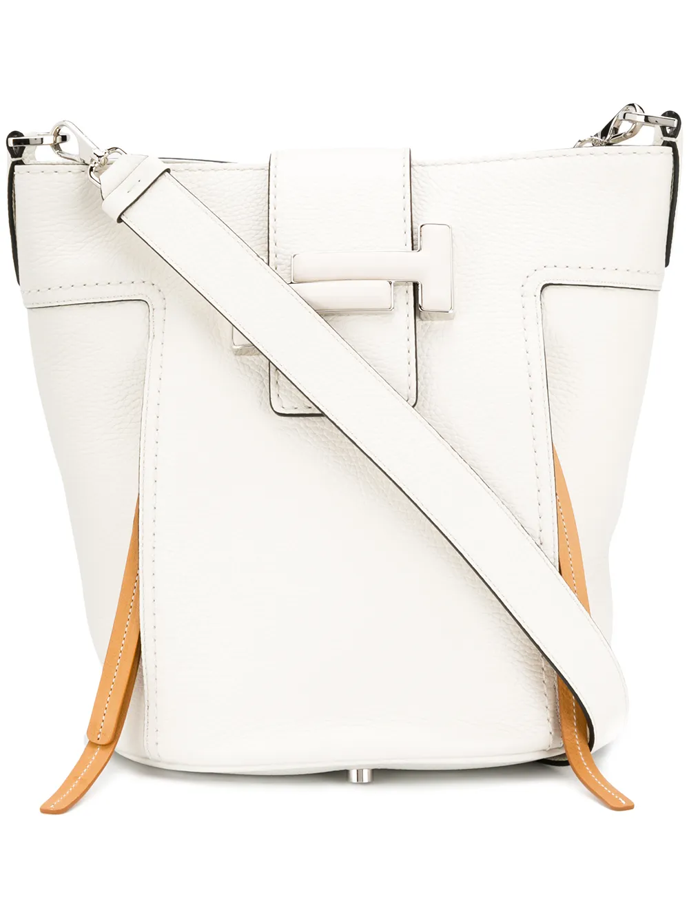 tods 单肩水桶包 - 白色