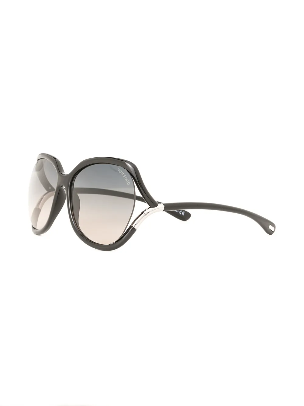 TOM FORD Eyewear Zonnebril met oversized montuur Zwart