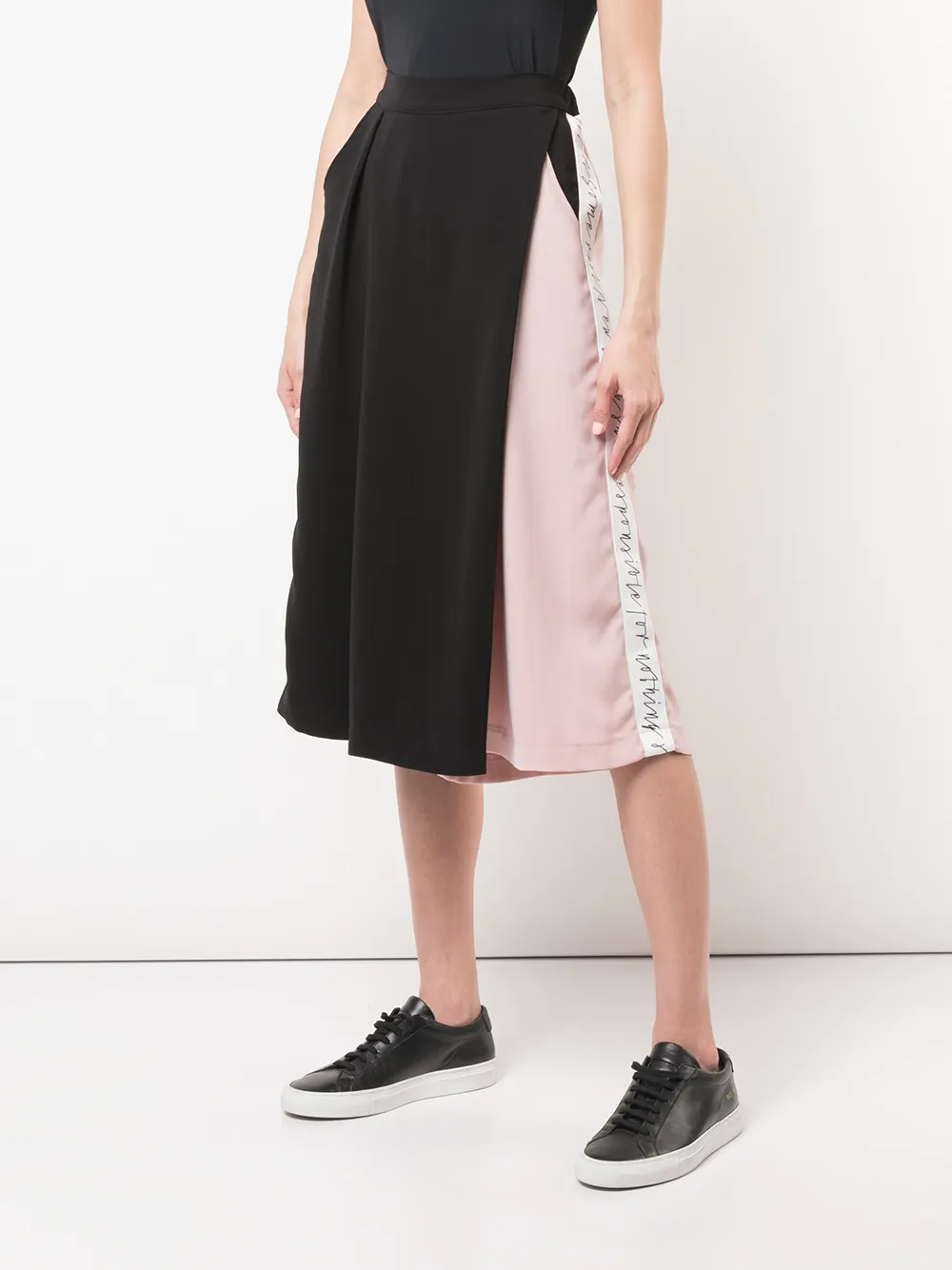 Haculla Cropped broek met wijde pijpen Roze