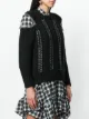 Alexander McQueen chain detail cold shoulder sweater
