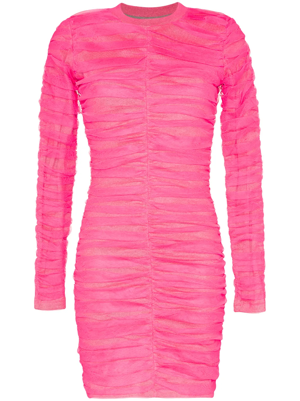 HOUSE OF HOLLAND Ruched Tulle Bodycon Dress - Farfetch
