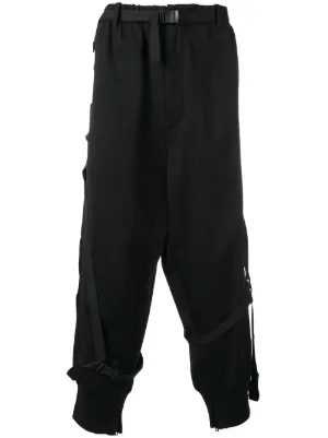 pantalon de jogging sanglé à effet sarouel