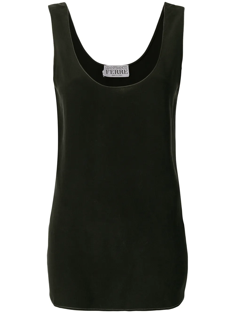 

Gianfranco Ferré Pre-Owned top holgado 1980 - Negro
