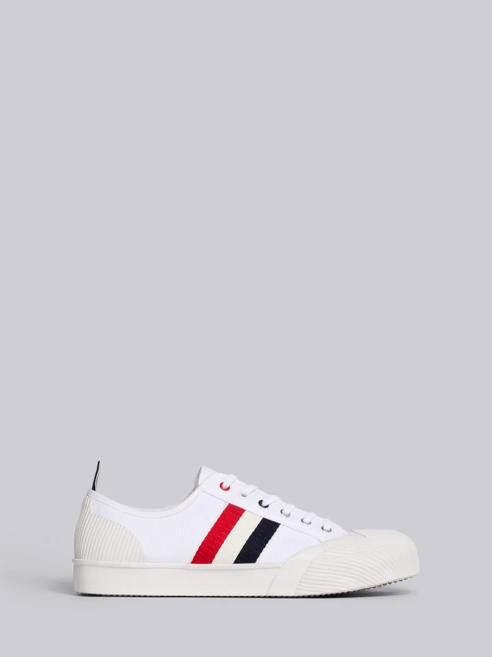 THOM BROWNE THOM BROWNE STRIPED TRIMMED SNEAKERS,MFD131B0158813576667