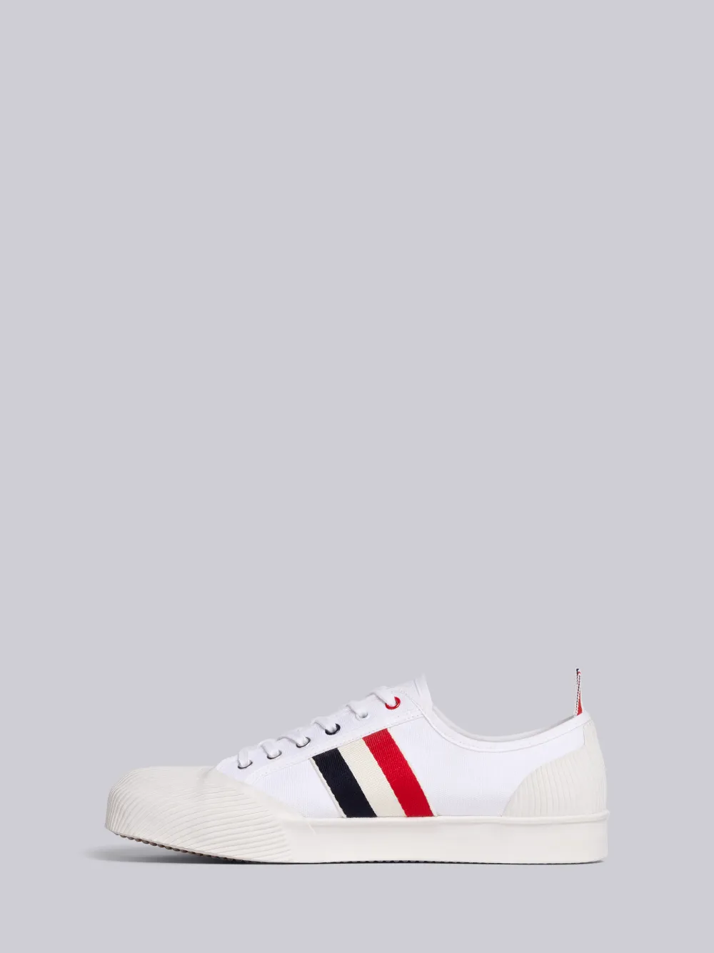 THOM BROWNE THOM BROWNE STRIPED TRIMMED SNEAKERS,MFD131B0158813576667