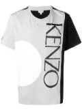 Kenzo logo colour-block T-shirt - Grey