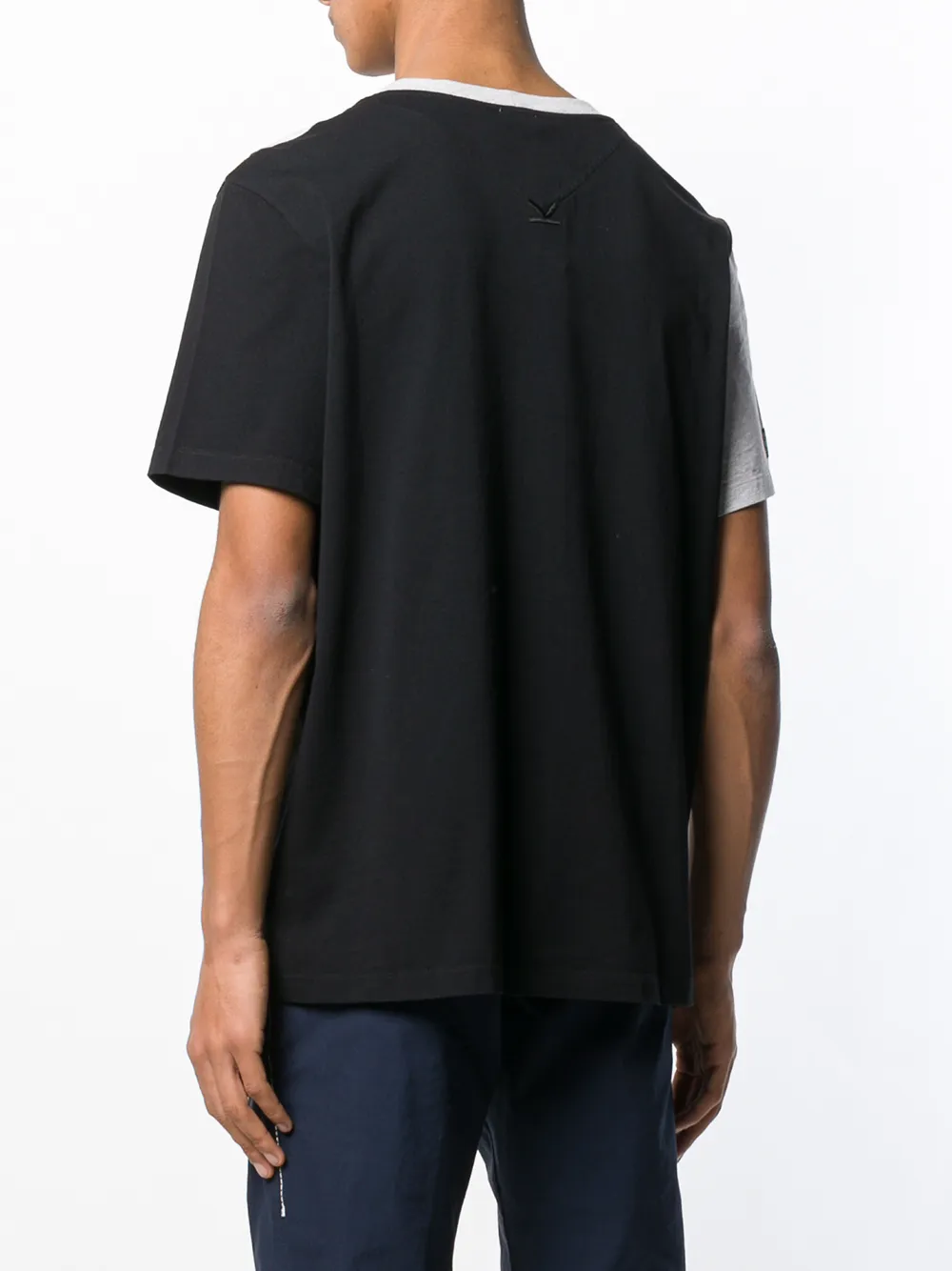 Kenzo T-shirt met colourblocking en logo Grijs