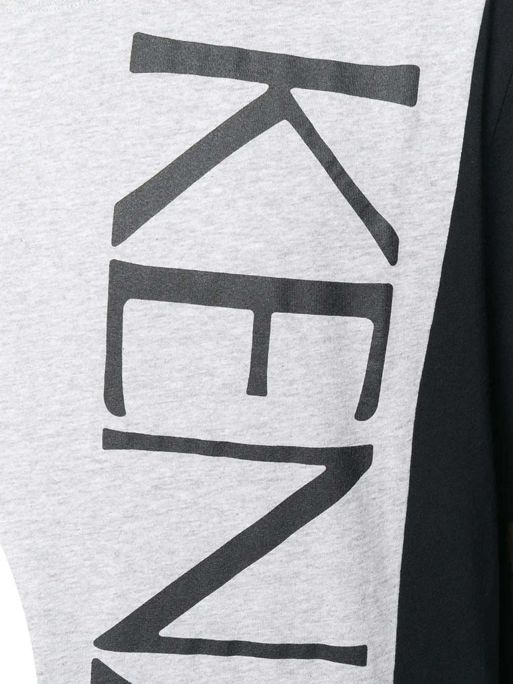 Kenzo T-shirt met colourblocking en logo Grijs