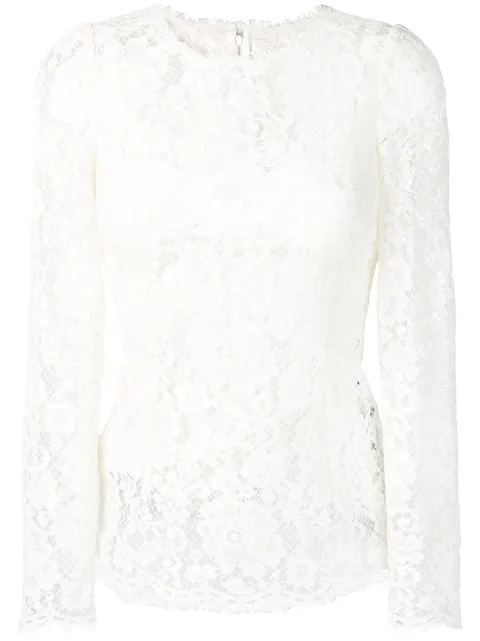 Dolce & Gabbana floral lace top
