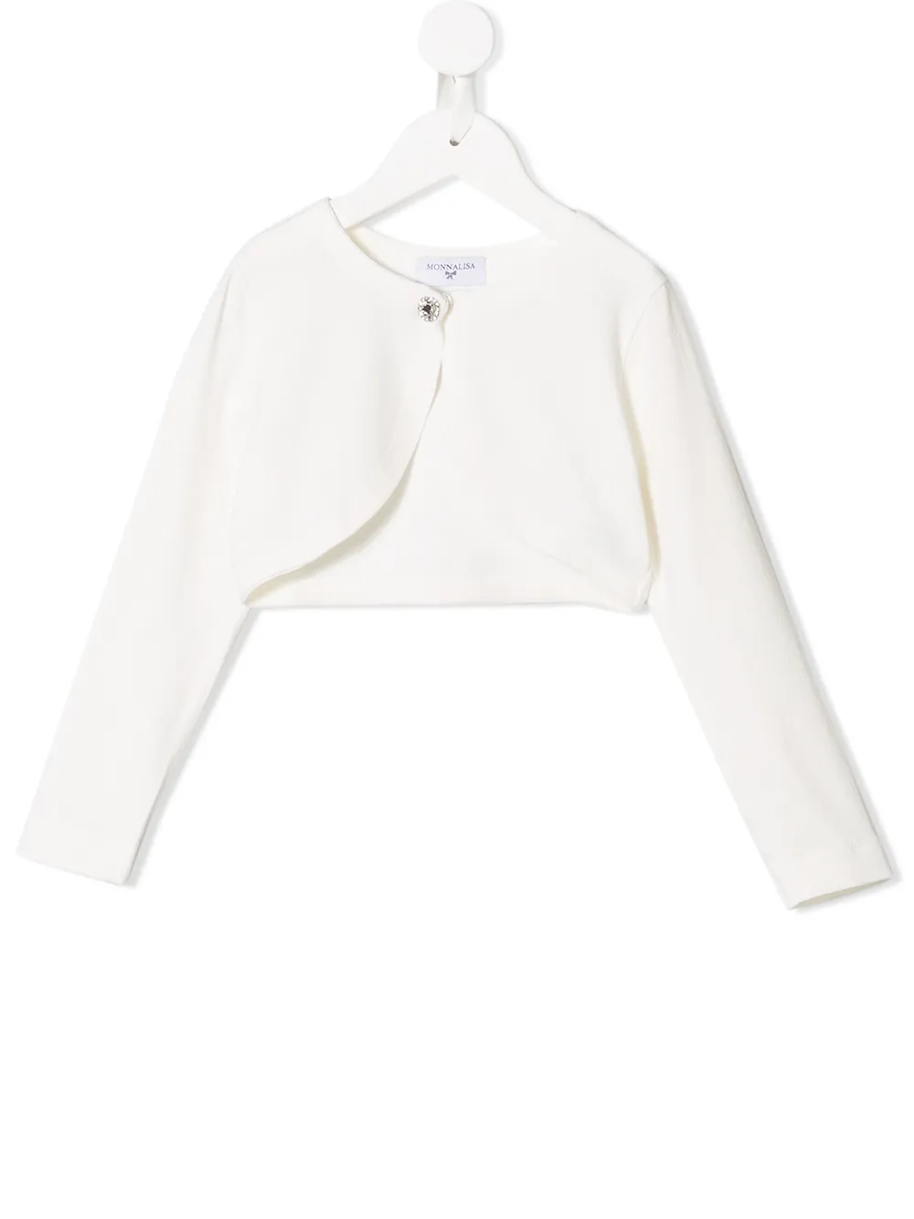 Monnalisa cárdigan con botón - Blanco