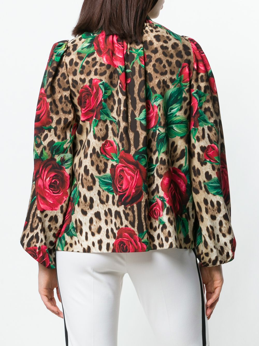 фото Dolce & Gabbana леопардовая блузка с принтом