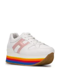 hogan rainbow platform sneakers
