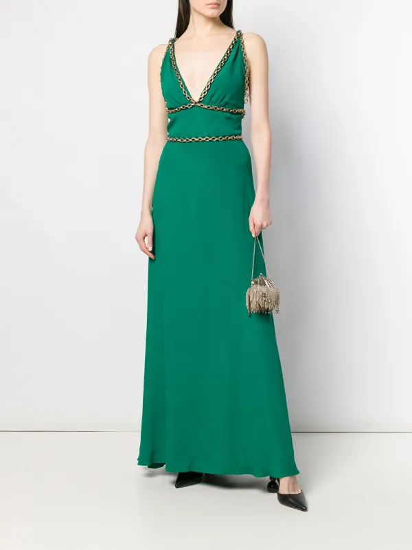 balenciaga green dress