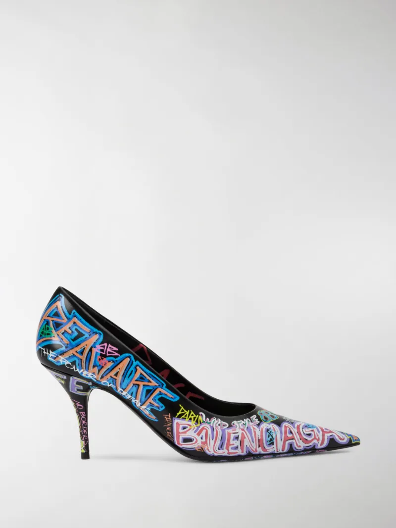 Balenciaga graffiti pumps Clearance