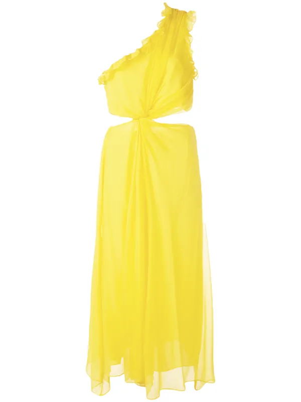 cinq a sept yellow dress