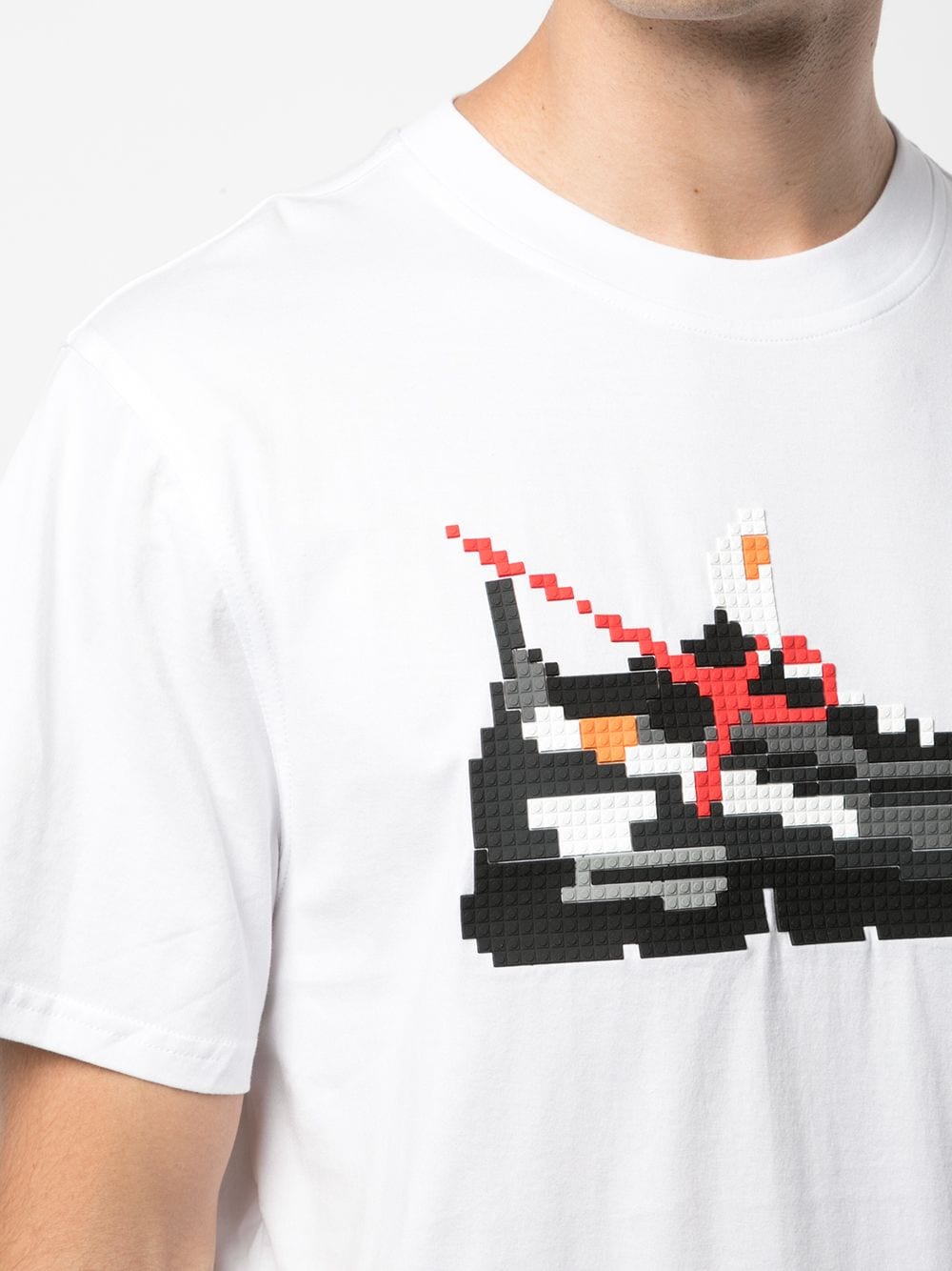Shop Mostly Heard Rarely Seen 8-bit Virgil 3 T-shirt In White