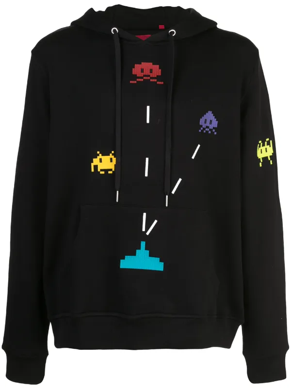 Mostly Heard Rarely Seen 8-Bit Invader Hoodie | Black | FARFETCH IL