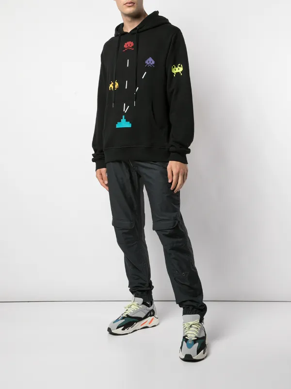 Mostly Heard Rarely Seen 8-Bit Invader Hoodie | Black | FARFETCH BN