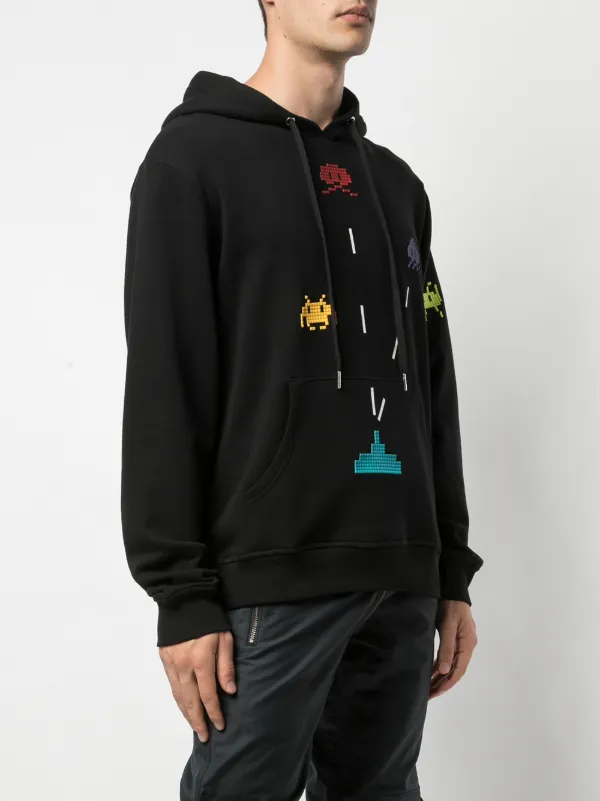 Mostly Heard Rarely Seen 8-Bit Invader Hoodie | Black | FARFETCH BN