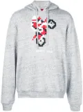 Mostly Heard Rarely Seen 8-Bit motorcycle print hoodie - Grey