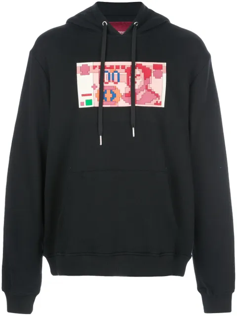 Mostly Heard Rarely Seen 8-Bit note printed hoodie