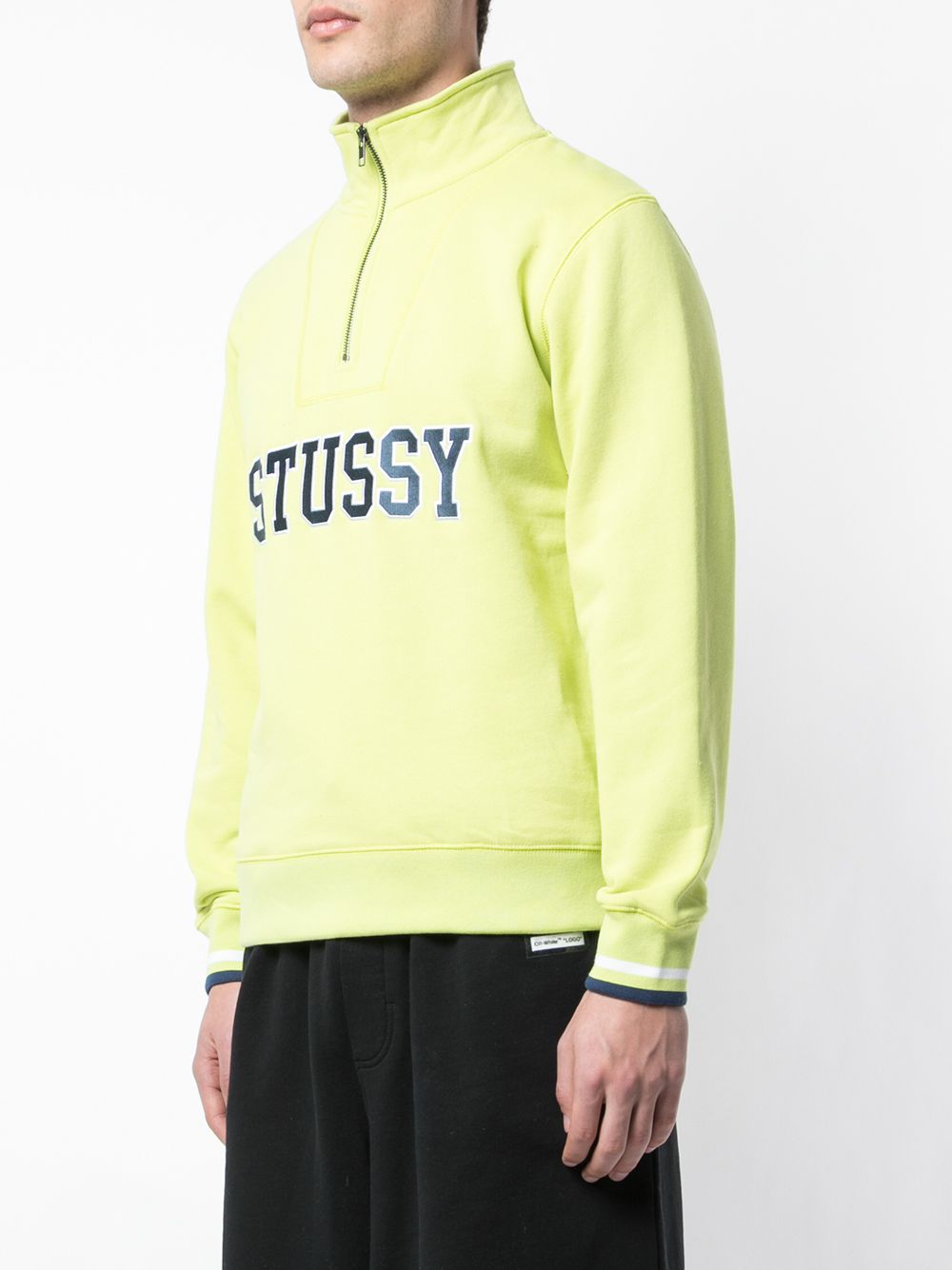 фото Stussy толстовка с высоким воротом и принтом логотипа