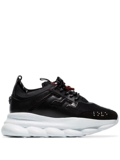 Versace Chain Reaction suede trim sneakers