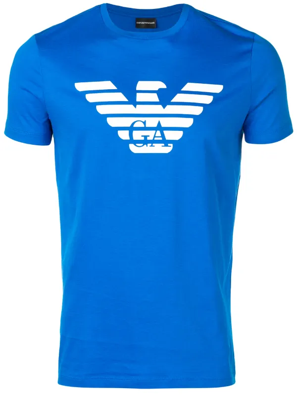 emporio armani blue t shirt