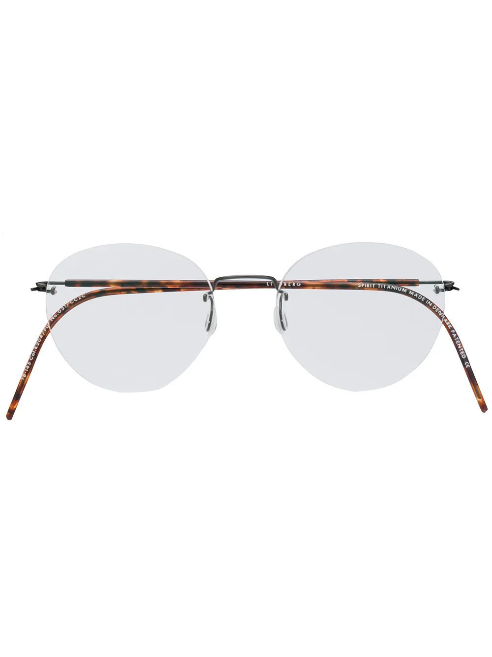 

Lindberg lentes con armazón redonda - Marrón