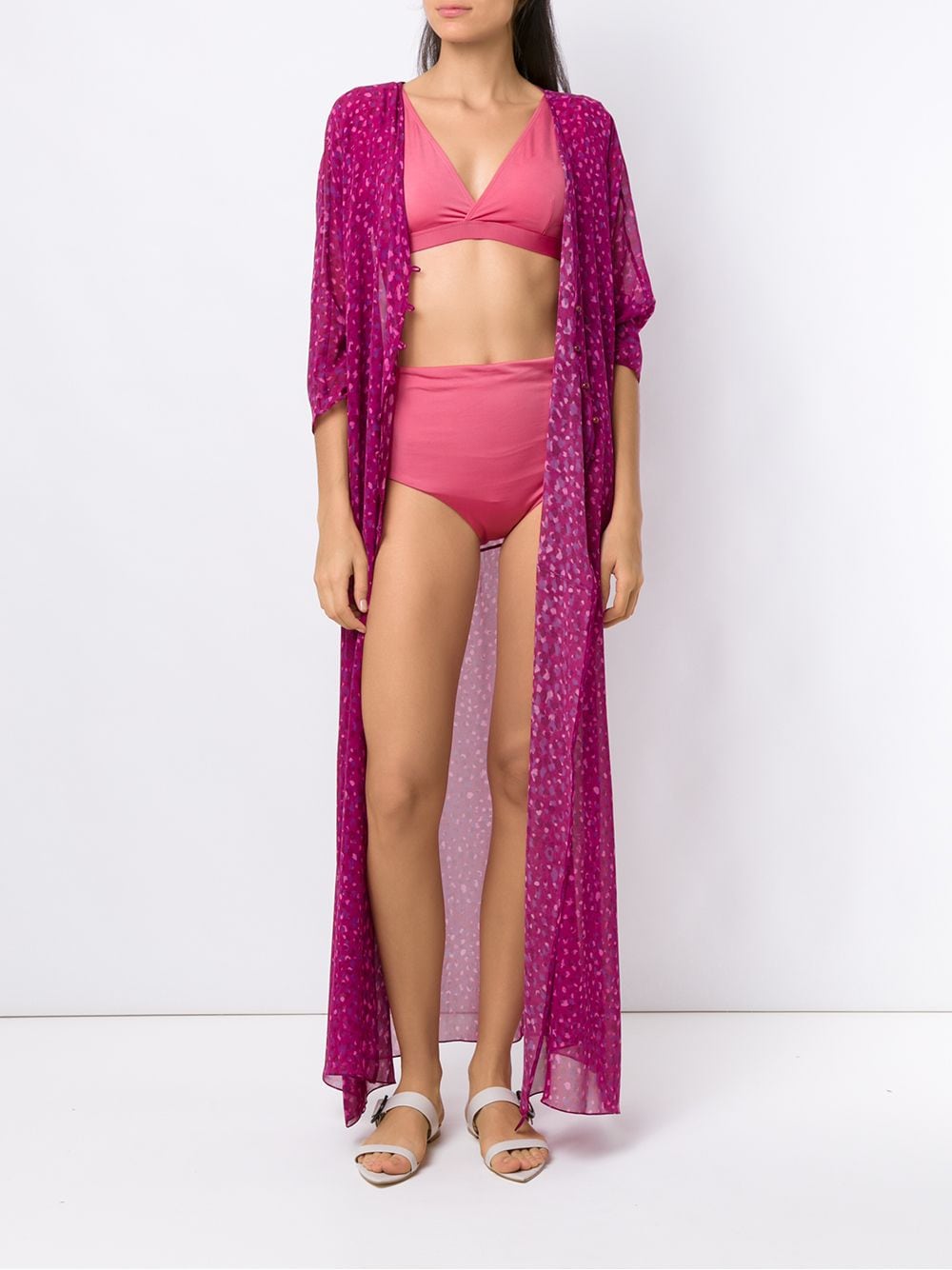 Shop Brigitte Bikini Set In Pink