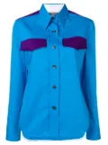Calvin Klein contrasting pocket shirt - Blue