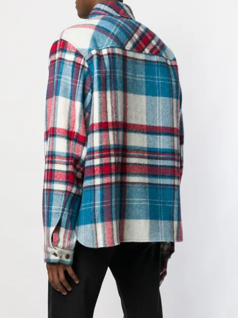 WE11 DONE HALF ZIP SHIRT JACKET