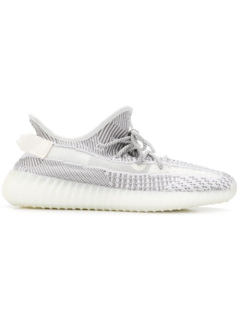 Yeezy White And Grey Boost 350 V2 Sneakers In Static | ModeSens