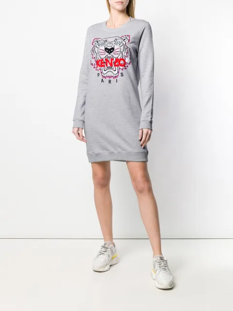 Met Sweater Jurk Kenzo Tijger Farfetch 80OPwnkX