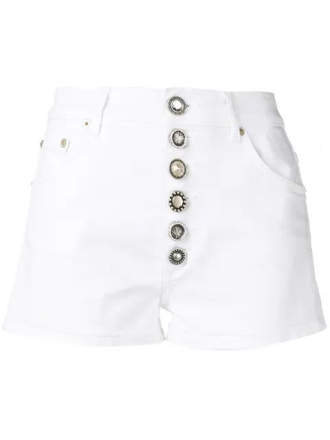 Click to view more detailed imagery on our partner's website Dondup Denim Shorts In White