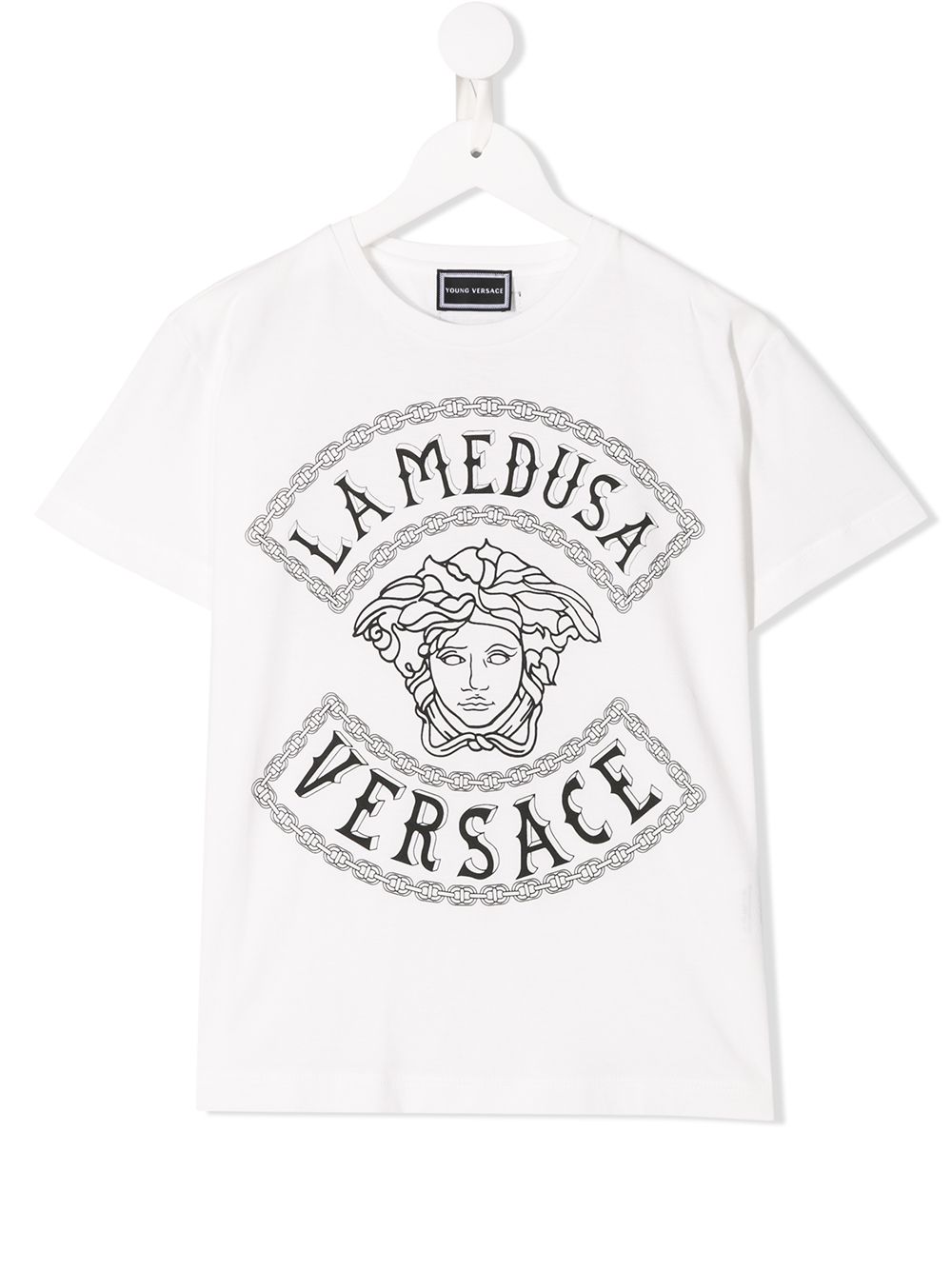 фото Young versace футболка с нашивкой-логотипом 'medusa'