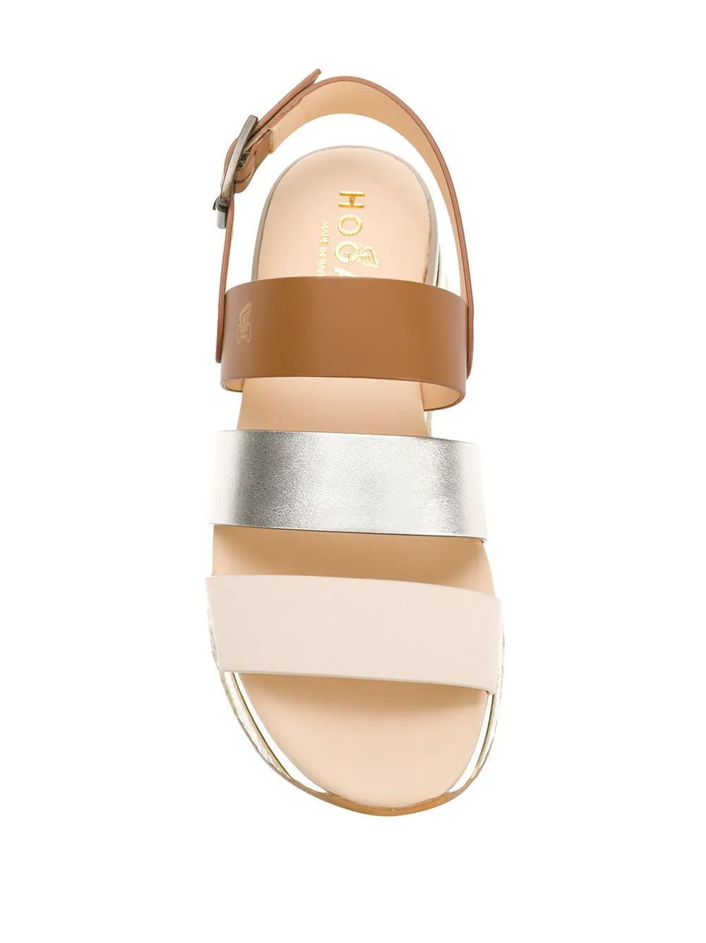 Hogan sandalen met plateauzool Bruin