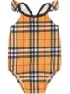 الصورة 1 من Burberry Kids ثوب سباحة كاروهات مزين بكرانيش