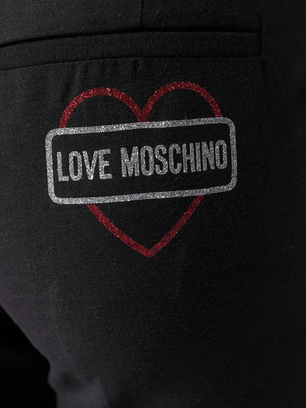 Love Moschino Cropped broek Zwart