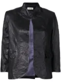 Zadig&Voltaire creased effect leather jacket - Black