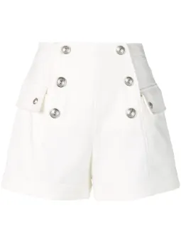 Short com abotoamento duplo