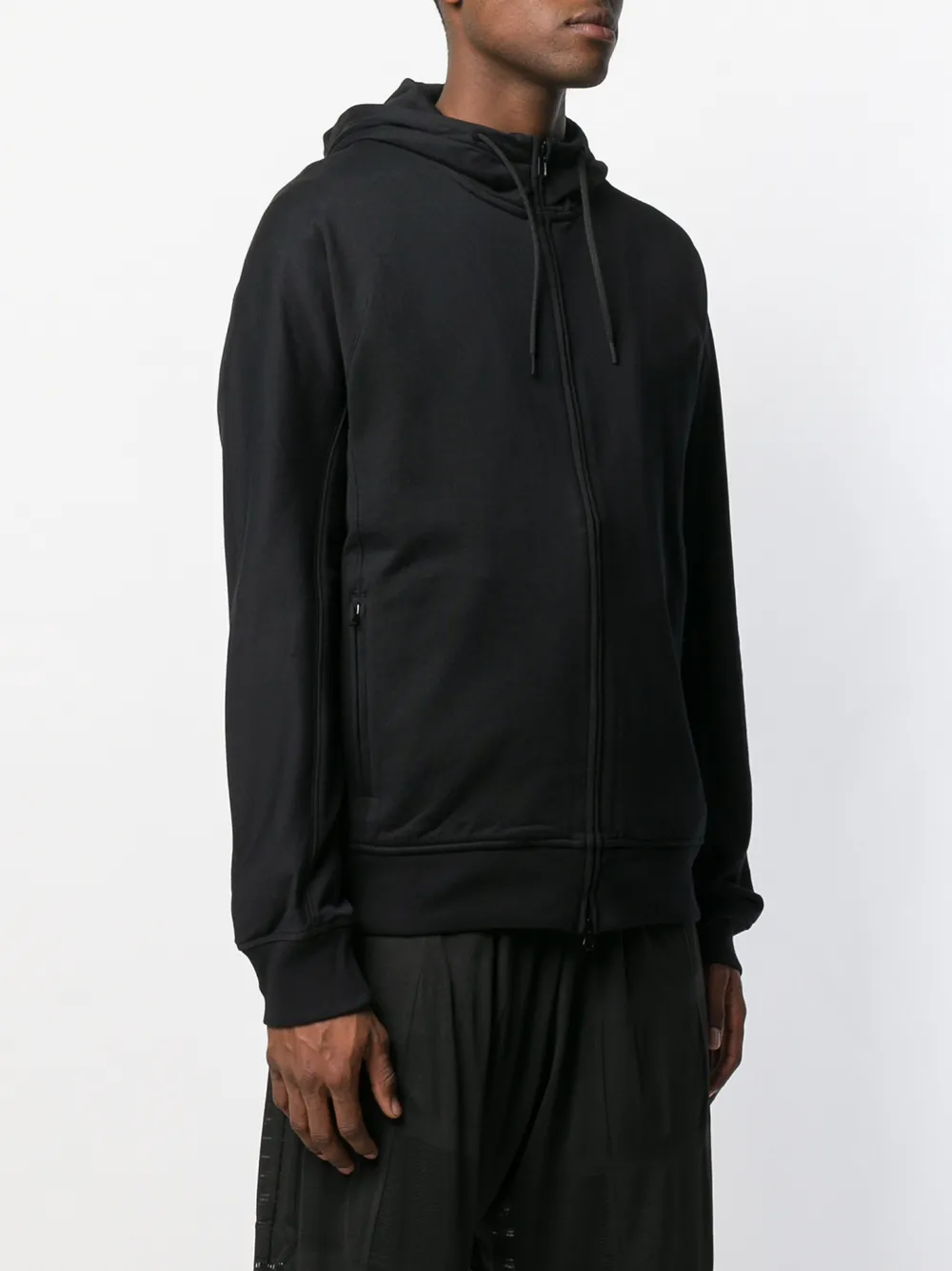  Y 3 Kapuzenjacke Mit Reißverschluss   Schwarz 