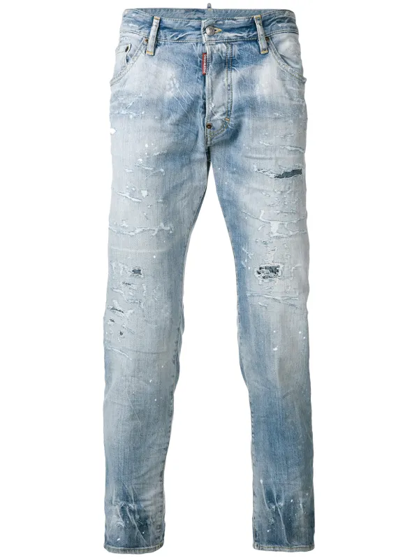 frayed ankle grazer jeans