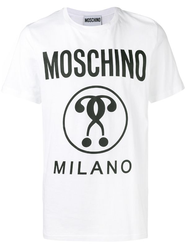 Moschino white logo print T-shirt for 