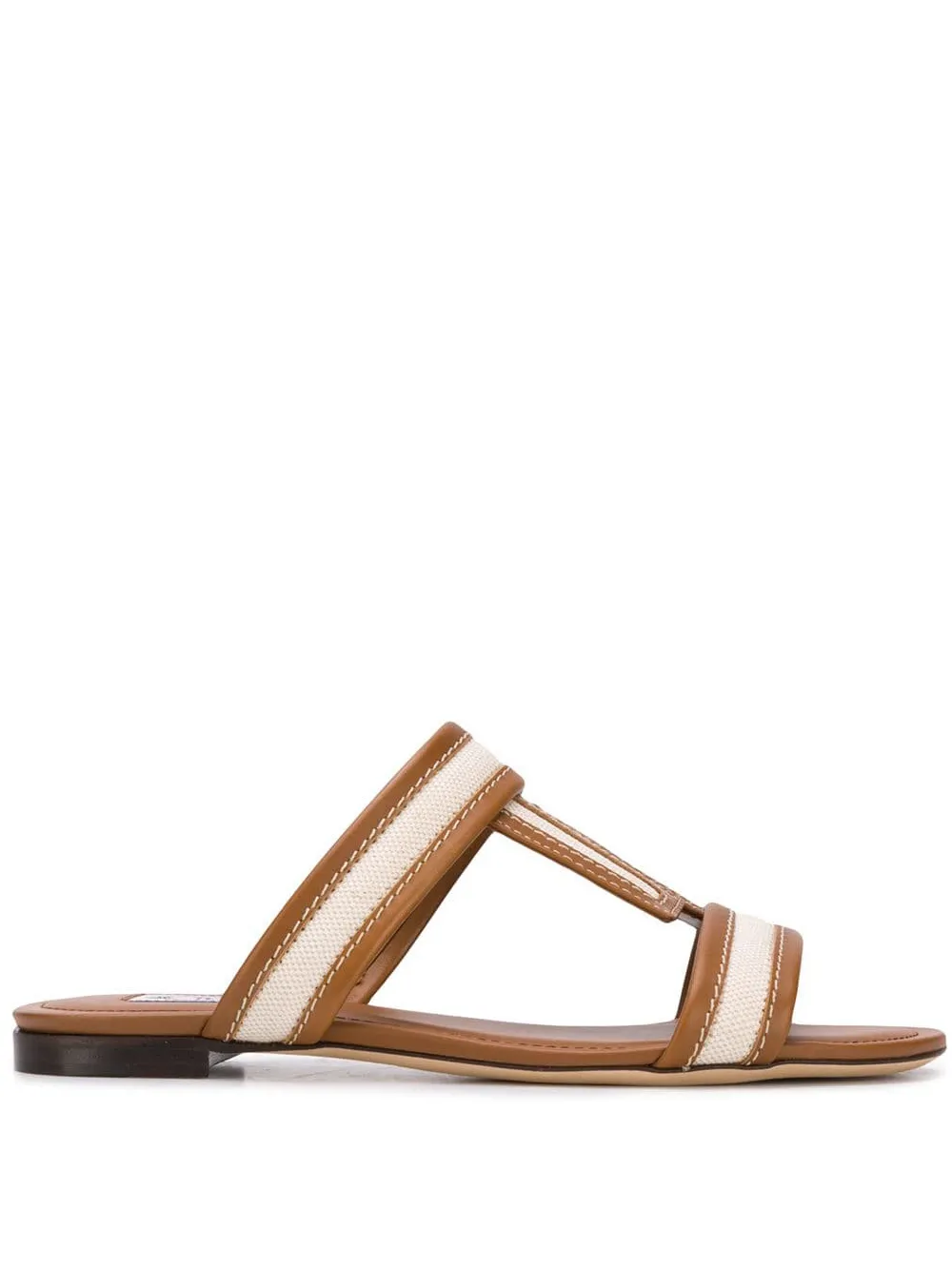 Tod's canvas insert sandals | Brown | Image 1