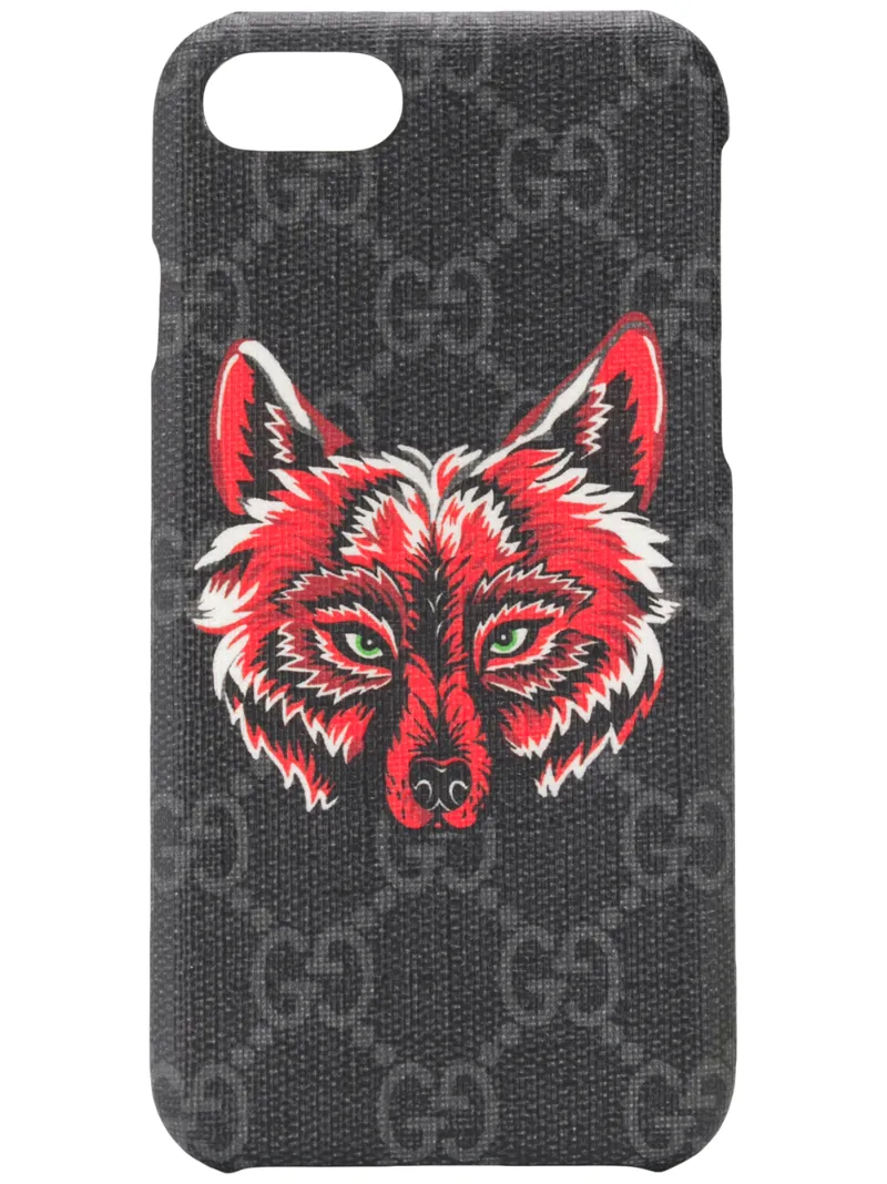 Gucci wolf print iPhone 8 case