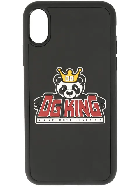 Dolce & Gabbana DG King Choose Love patch iPhone X case