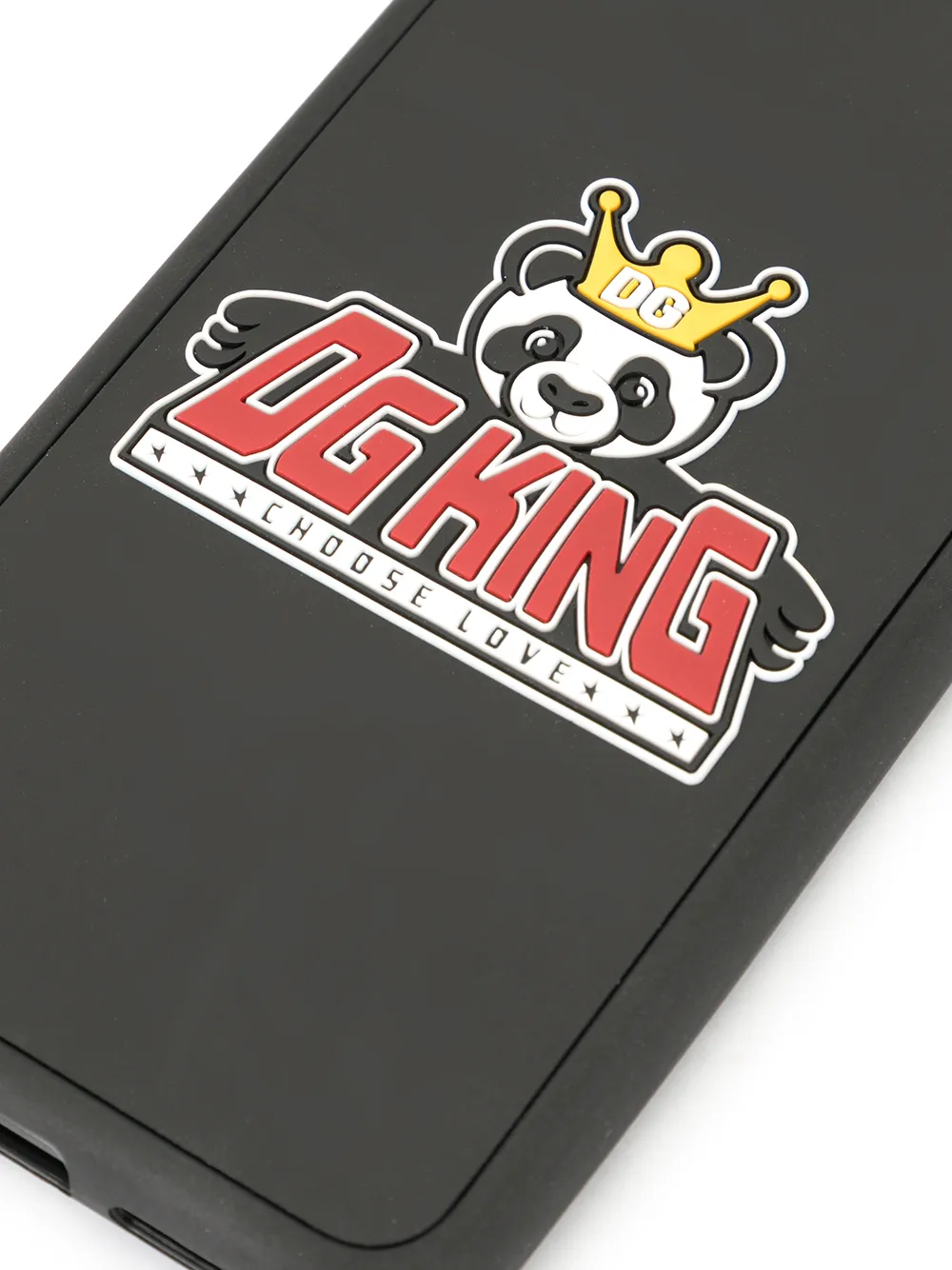 Dolce & Gabbana iPhone X hoesje met patch Zwart